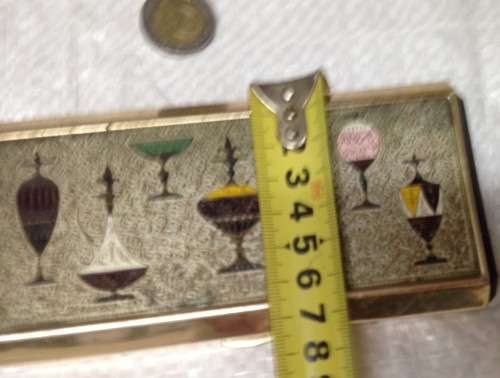 4 miniPERFUME BOTTLESempty+Brass Box not set LOOK At My BUY NOW LISTINGS NO WAITING