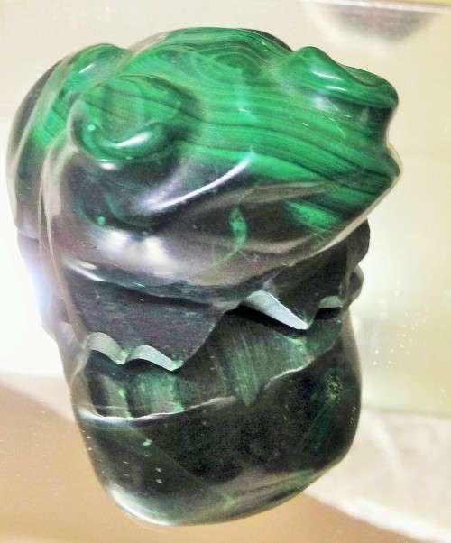 figurine Frog144grms Malachite Semi Precious Gem Stone LOOK At  My Buy NOW listings NO WAITING