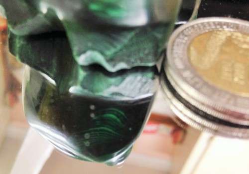 figurine Frog144grms Malachite Semi Precious Gem Stone LOOK At  My Buy NOW listings NO WAITING