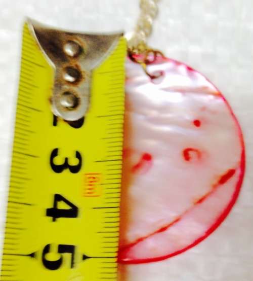Necklace Mother of Pearl Pendant gold Tone Chain Look at my Buy Now listings No Waiting