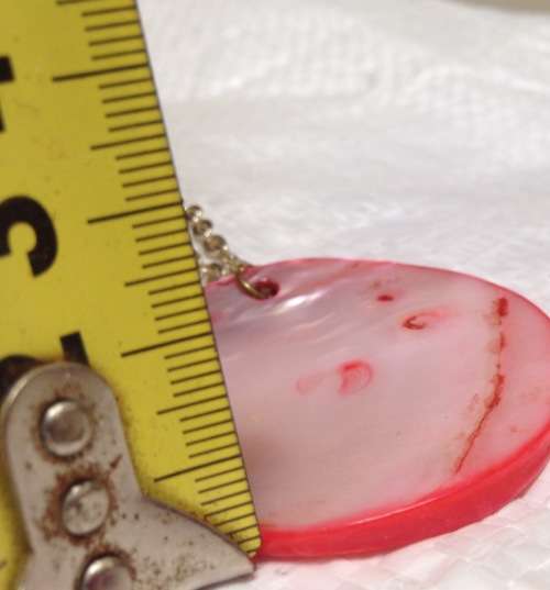 Necklace Mother of Pearl Pendant gold Tone Chain Look at my Buy Now listings No Waiting