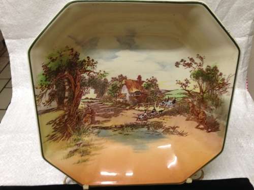 ROYAL DOULTON 6397 Rustic Ware Bowl  22cm*GREAT Octagonal LOOK At My BUY NOW LISTINGS NO WAITING