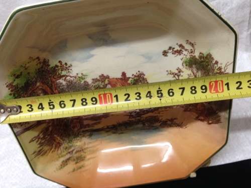 ROYAL DOULTON 6397 Rustic Ware Bowl  22cm*GREAT Octagonal LOOK At My BUY NOW LISTINGS NO WAITING
