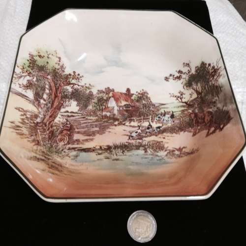 ROYAL DOULTON 6397 Rustic Ware Bowl  22cm*GREAT Octagonal LOOK At My BUY NOW LISTINGS NO WAITING