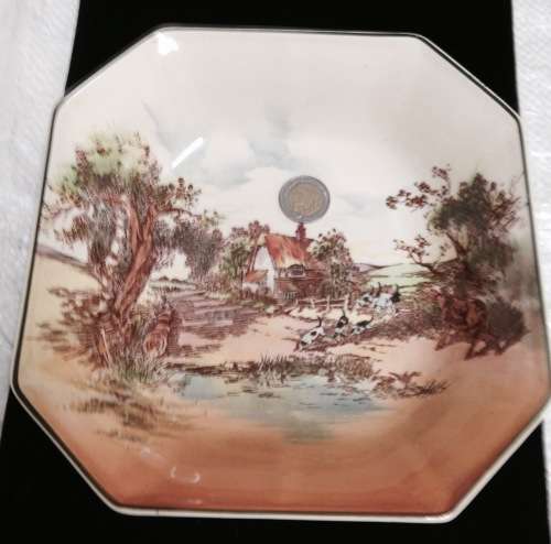 ROYAL DOULTON 6397 Rustic Ware Bowl  22cm*GREAT Octagonal LOOK At My BUY NOW LISTINGS NO WAITING