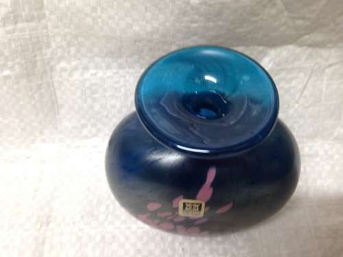 MDINA Malta GLASS- Perfume bottle/ Art Vase /paper weight*SIGNED MDIA+ Paper label