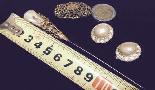 **RARE*Vintage*Hat PIN+BroochFiligree+Earrings clipon GREAT COUNTRY HOME DECOR*L@@K