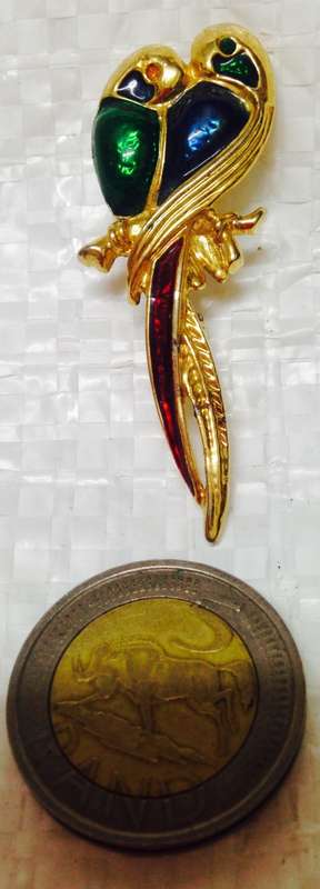Brooch - LOVE BIRDs -SWEETHEARTS LOOK At My BUY NOW LISTINGS NO WAITING