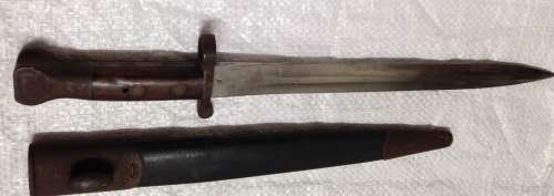 1888 PAttern Enfield Bayonet and Scabbard no frog