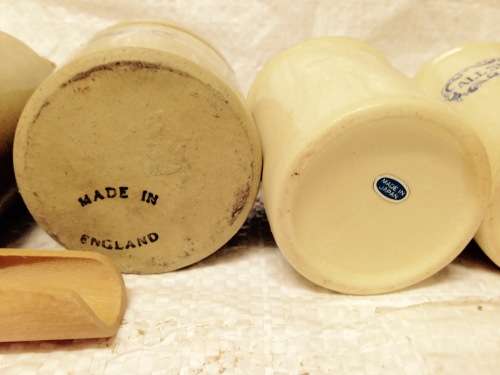 6mix 5 Iron`Stone Bottles*Scoop*Cooks nips+1Sage pot*LOOK At My BUY NOW LISTINGS NO WAITING