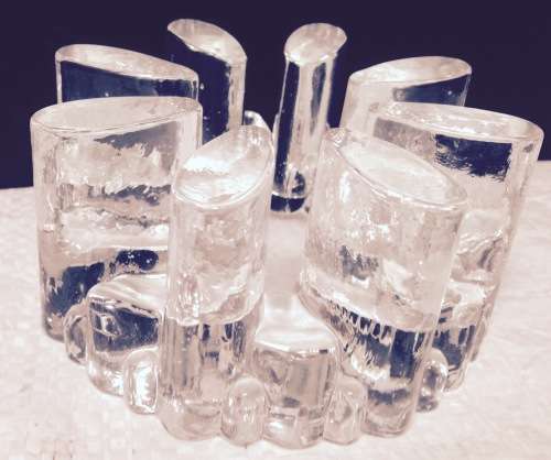 Scandinavian*8 Iceberg Art Glass Crystal LOOK At My BUY NOW LISTINGS NO WAITING