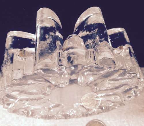 Scandinavian*8 Iceberg Art Glass Crystal LOOK At My BUY NOW LISTINGS NO WAITING