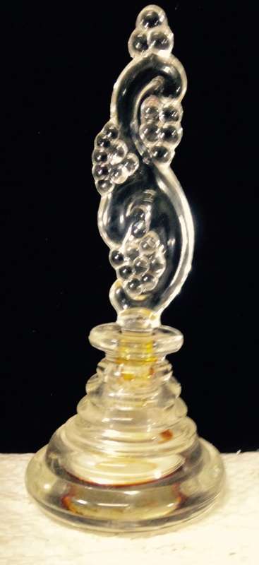 Perfume bottles - 2 empty  Figural top +1930`s *Worth  Perfume bottle some Contents