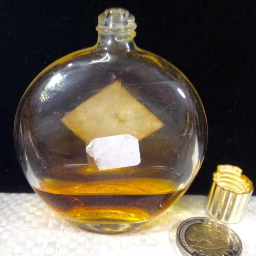 Perfume bottles - 2 empty  Figural top +1930`s *Worth  Perfume bottle some Contents