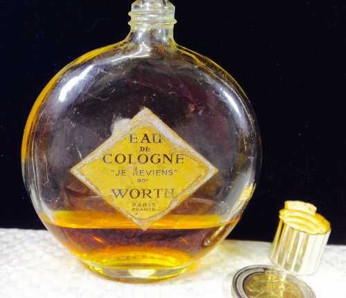 Perfume bottles - 2 empty  Figural top +1930`s *Worth  Perfume bottle some Contents