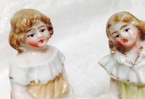 Victorian Girls Ornament fairing Match box TrinketholderLook At All My BUY NOW Listings NO WAITING