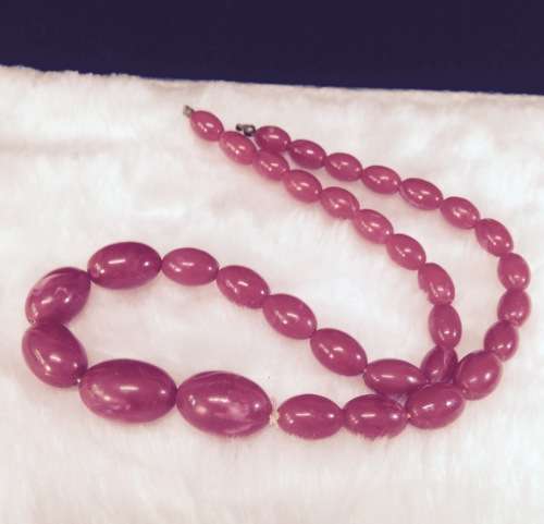 Graduating beads Necklace 1950,s Plastic GREAT COUNTRY HOME DECOR*L@@KatMyBUY NOW *NO WATIING