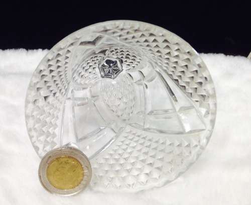 BELL- 1  GLASS CRYSTAL* DESIGN diamond big and small *DISPLAY ONLY!!GREAT COUNTRY HOME DECOR!!!