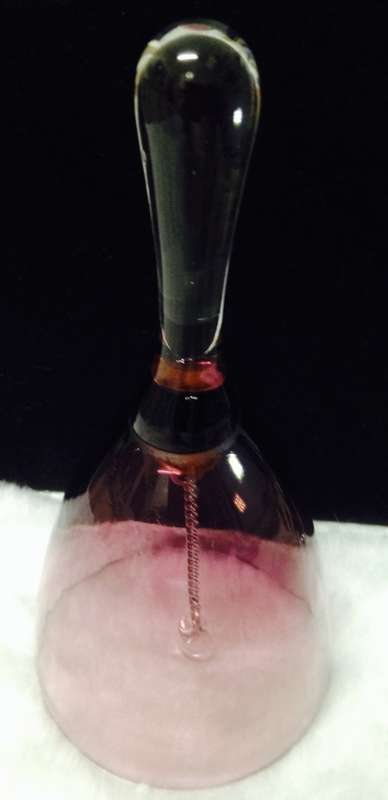 !!WOW!! BELL  Murano Glass Amethyst *GREAT COUNTRY HOME DECOR*L@@KatMyBUY NOW *NO WATIING