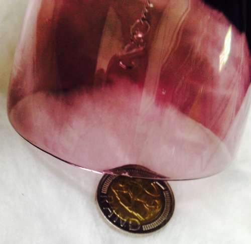 !!WOW!! BELL  Murano Glass Amethyst *GREAT COUNTRY HOME DECOR*L@@KatMyBUY NOW *NO WATIING