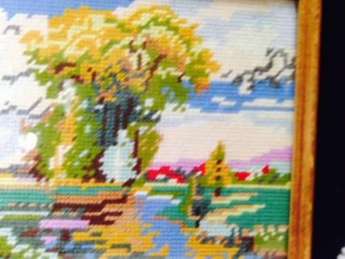 EXQUISITE*small TAPESTRY Ready To Hang Rural Scene