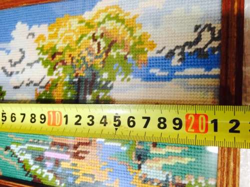 EXQUISITE*small TAPESTRY Ready To Hang Rural Scene