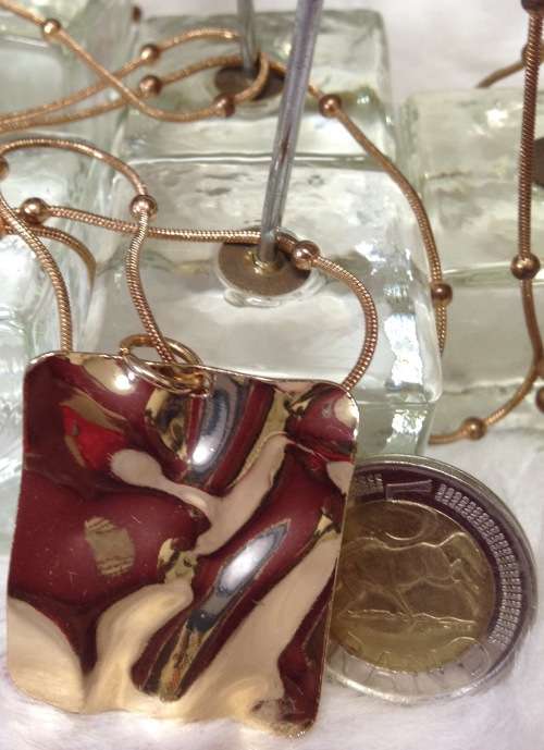 Necklace Gold TonePendant onChain spaced balls *GREAT COUNTRY HOME DECOR*L@@K AtmyBUY NOW*NO WAITING