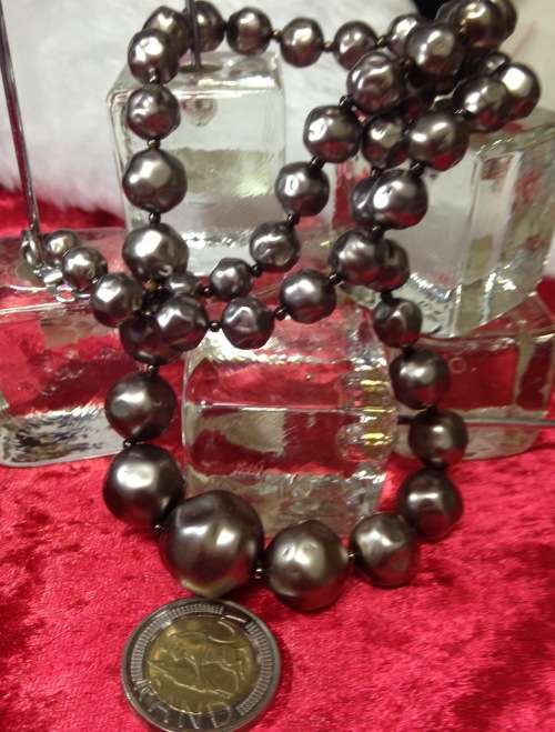 Necklace - MINK  Graduating Pearls Simulated LOOK At My BUY NOW LISTINGS NO WAITING