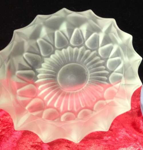 SATIN glass Ashtray CandleOrTrinket holder*Look at My BUY NOW*NO WAITING*
