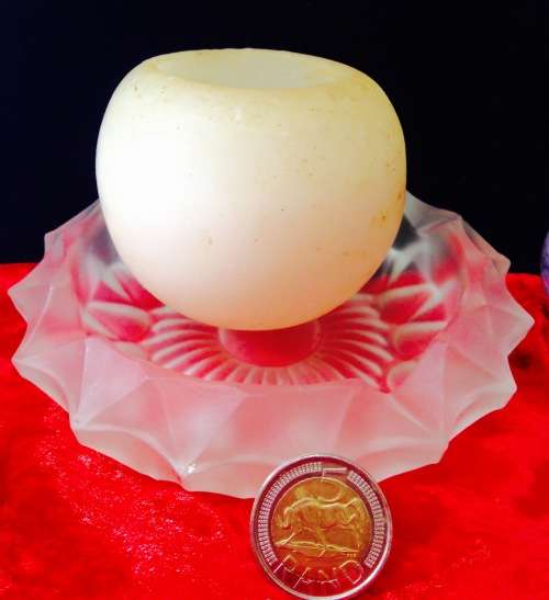 SATIN glass Ashtray CandleOrTrinket holder*Look at My BUY NOW*NO WAITING*
