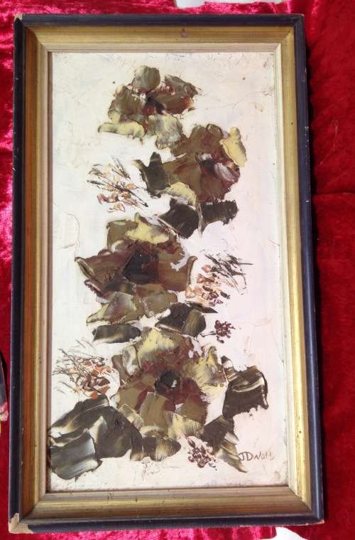 EXQUISITE**Oil on board Oriental style Floral LOOK At My BUY NOW LISTINGS NO WAITING