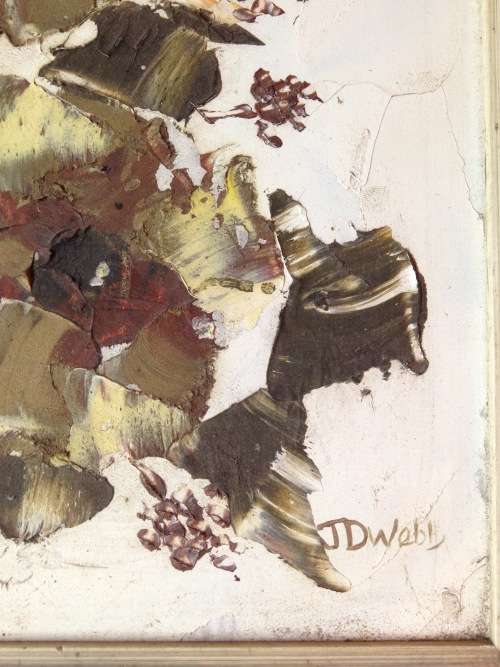 EXQUISITE**Oil on board Oriental style Floral LOOK At My BUY NOW LISTINGS NO WAITING