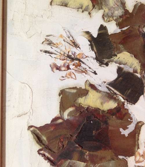 EXQUISITE**Oil on board Oriental style Floral LOOK At My BUY NOW LISTINGS NO WAITING