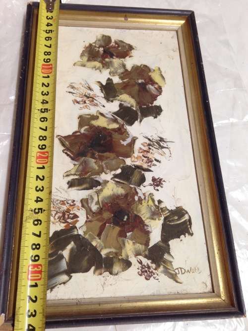 EXQUISITE**Oil on board Oriental style Floral LOOK At My BUY NOW LISTINGS NO WAITING