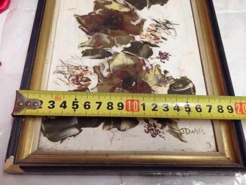 EXQUISITE**Oil on board Oriental style Floral LOOK At My BUY NOW LISTINGS NO WAITING
