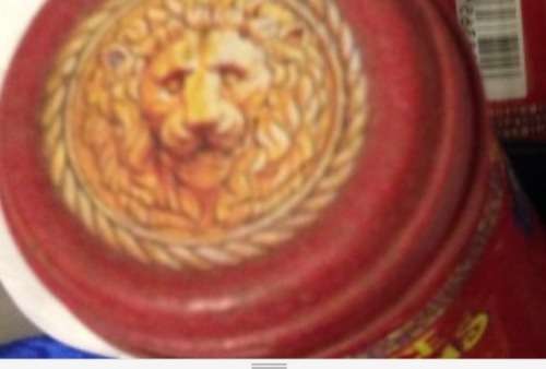 VERSACE RED JEANS coke miniature Art Glass empty perfume bottle+TIN