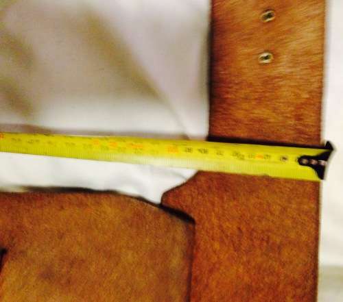 LEATHER HOLSTER has loop fire cartridge loopbelt to hold 4inch revolver made in Spain