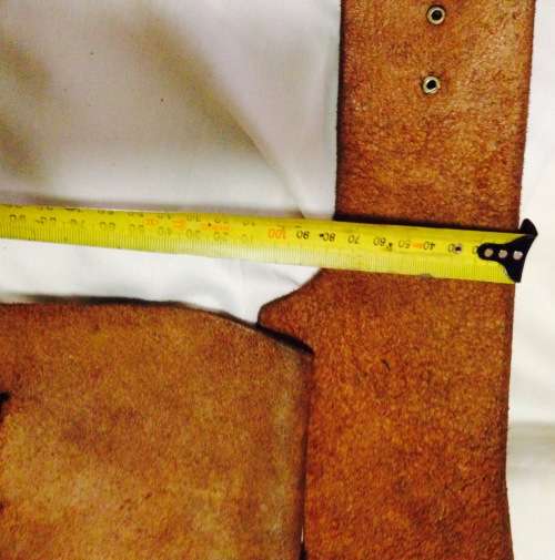 LEATHER HOLSTER has loop fire cartridge loopbelt to hold 4inch revolver made in Spain