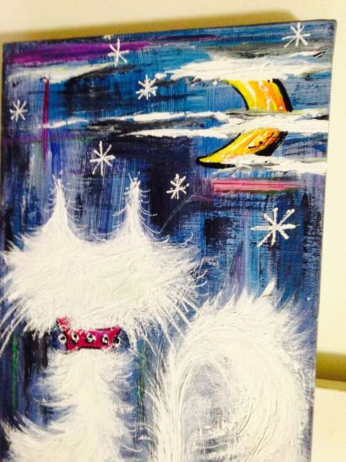 Cat Painting - FAB Colours PRETTY LOOK At My BUY NOW LISTINGS NO WAITING