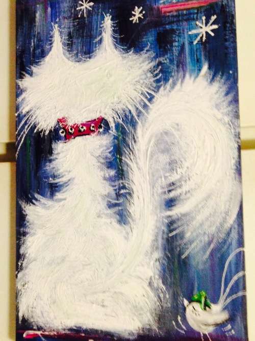 Cat Painting - FAB Colours PRETTY LOOK At My BUY NOW LISTINGS NO WAITING