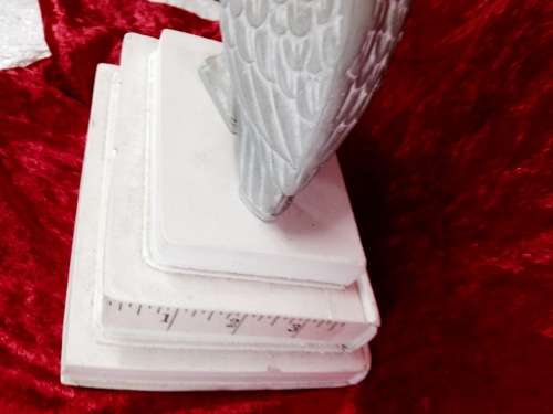 OWL FIGURINE Soap Stone Carved Weight 1.418kgs