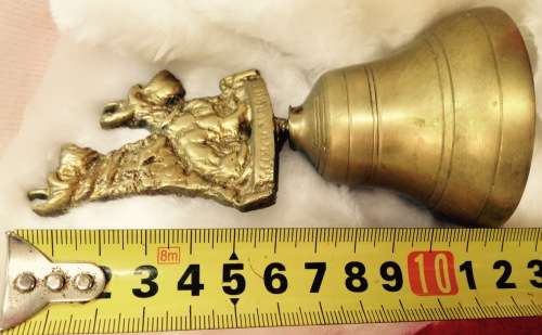 BRASS BELL  2 SCOTTIE DOGS height weight 234 grams 12 cm LOOK At All My BUY NOW LISTINGS NO WAITING