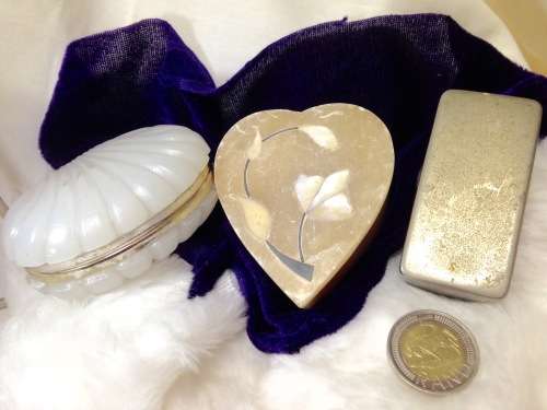 3 Boxes  Soap Stone +Metal + Acrylic