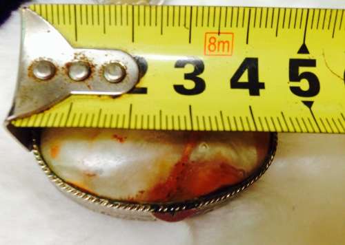 Pill box metal onyx top + Lipstick holder Gold tone has mirror