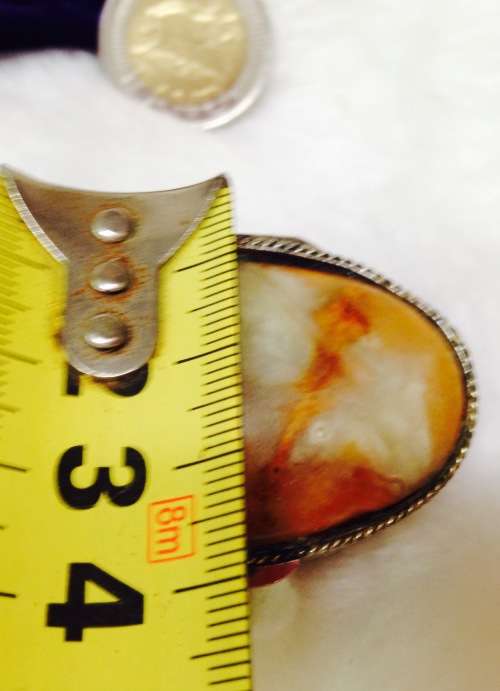 Pill box metal onyx top + Lipstick holder Gold tone has mirror