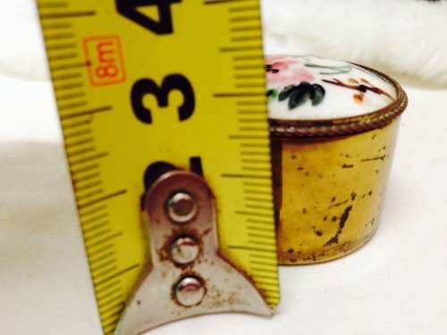 Pill Box Enamel top Padded Look at my Buy Now Listings No Waiting