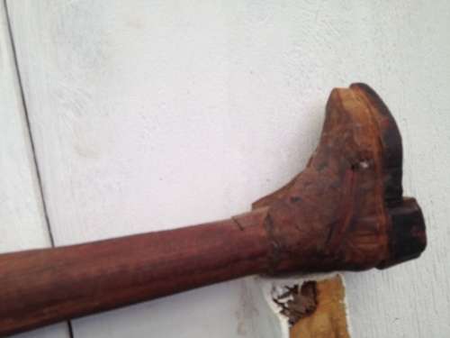Walking Stick Man Facial details +boot bottom hand carved Look at my Buy Now listings No Waiting