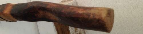 Walking Stick Snake Zig Zag bottom flat rungs hand Carved Look at my Buy Now listings No Waiting