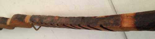 Walking Stick Snake Zig Zag bottom flat rungs hand Carved Look at my Buy Now listings No Waiting