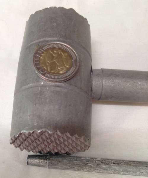 1 Metal Hammer meat tenderiser Metal solid w700grm